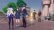 Maison Gardiennage officers take Corder and Doddamani at the dock (Image via HoYoverse)